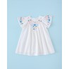 98 Vestido Bordado Blanco Mi Canesú