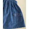 1007 Pichi Bolsillos Puntilla Denim