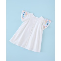 100 Vestido Bordado Blanco Mi Canesú