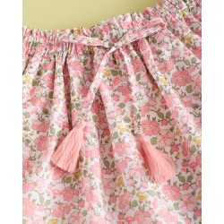 1017 Minifalda Ondas Liberty Pink Coco Flúor