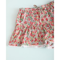 1023 Falda Pantalón Liberty Rosso
