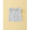 1051 Camisa Cuello Volante Liberty Blue Sand