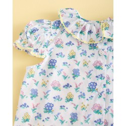 1052 Camisa Cuello Volante Liberty Blue Sand