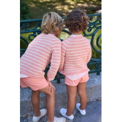 1085 Jersey Rayas Peach La Martinica