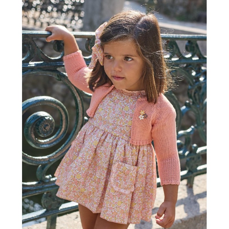 1095 Conjunto Jesusito y Chaqueta Peach La Martinica