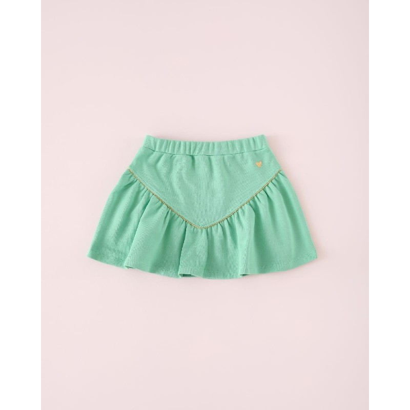 123 Minifalda Lurex Jogging Verde Mi Canesú