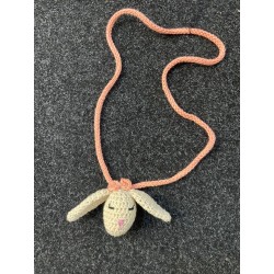 1268 Collar Conejo Peach La Martinica
