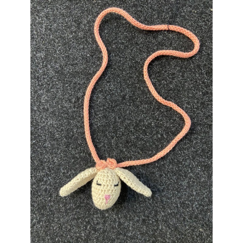1268 Collar Conejo Peach La Martinica