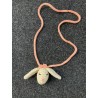 1268 Collar Conejo Peach La Martinica