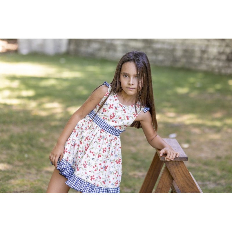 1399 Mandil Flores Frambuesa Boétie Kids