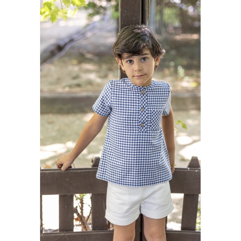 1402 Camisa Vichy Frambuesa Boétie Kids