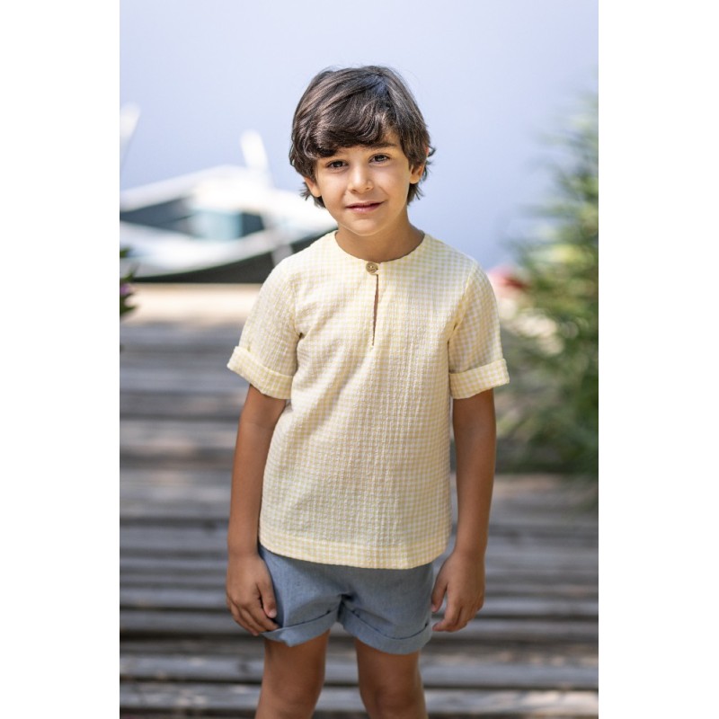 1405 Camisa Niño Vichy Florian Boétie Kids