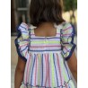1452 Vestido Rayas Flúor LaPePPa