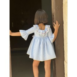 1453 Vestido Rayas Manga LaPePPa