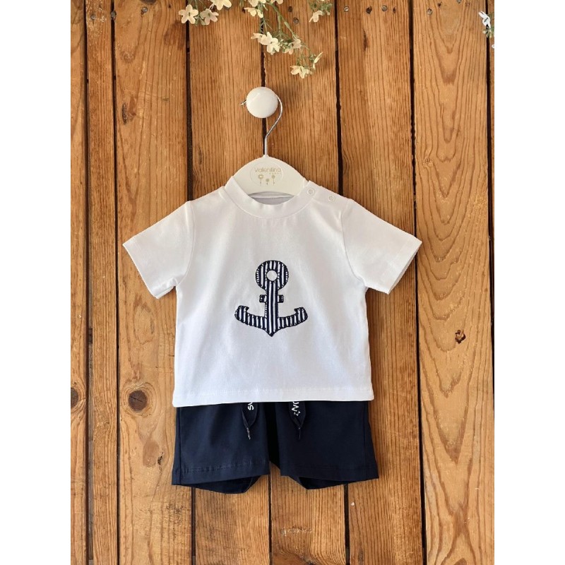 1458 Conjunto Niño Sudadera Navy Venecia Valentina Bebés