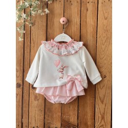 1462 Conjunto Niña Sudadera Coral Rabbit Valentina Bebés