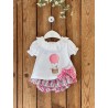 1481 Conjunto Niña Camiseta Penelope Valentina Bebés