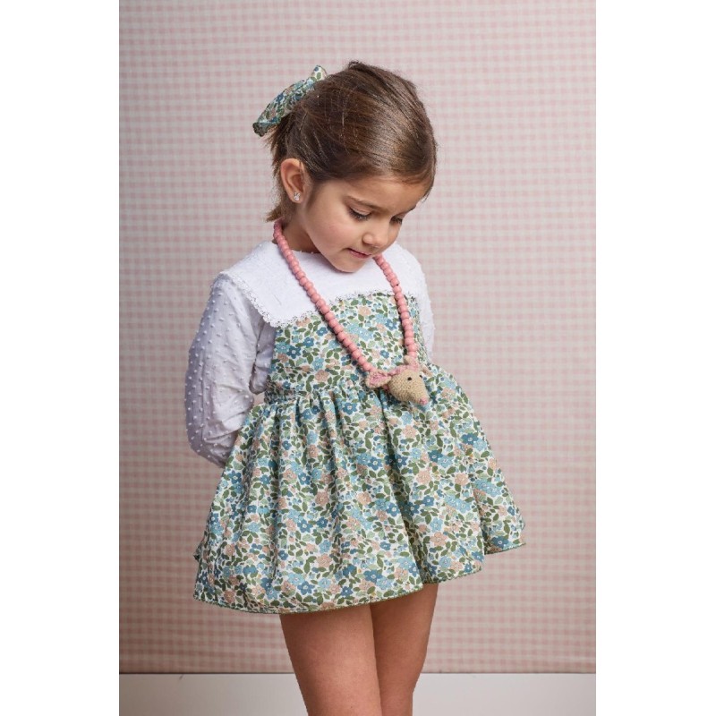 1595 Conjunto Ranita y Blusa Olivo La Martinica