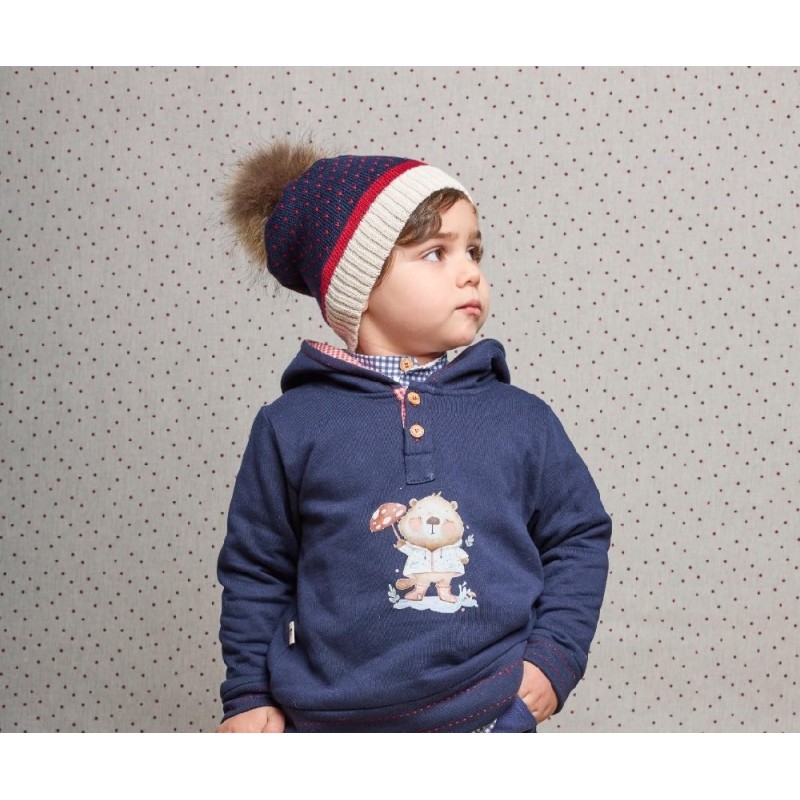 1647 Conjunto Niño Felpa Mushroom La Martinica (hasta 2 años)