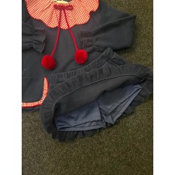 1723 Conjunto Niña Falda Felpa Mushroom La Martinica
