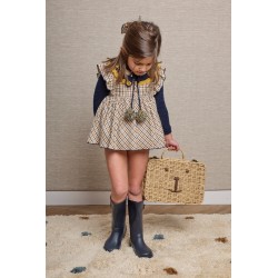 1736 Conjunto Ranita y Jersey Castaña La Martinica
