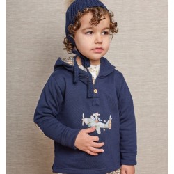 1740 Sudadera Avioneta Castaña La Martinica (hasta 5 años)
