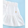 176 Minifalda Blanca Corazón Mi Canesú