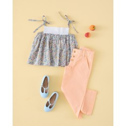 181 Pantalón Cropped Peach Mi Canesú