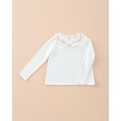 1821 Camiseta Miniflor Bordada Mi Canesú