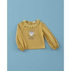 1826 Camiseta Café Margot Mi Canesú