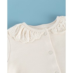 1829 Chaqueta Jogging Puntilla Creme Mi Canesú