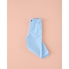 182 Pantalón Cropped Pinzas Azul Mi Canesú
