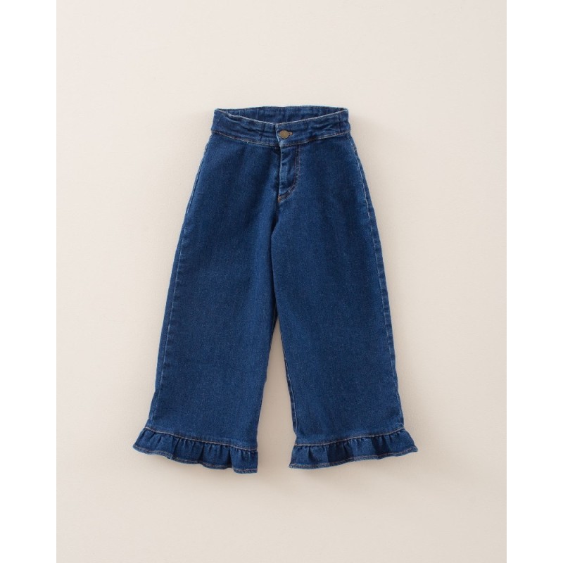 1846 Pantalón Volantito Denim Mi Canesú