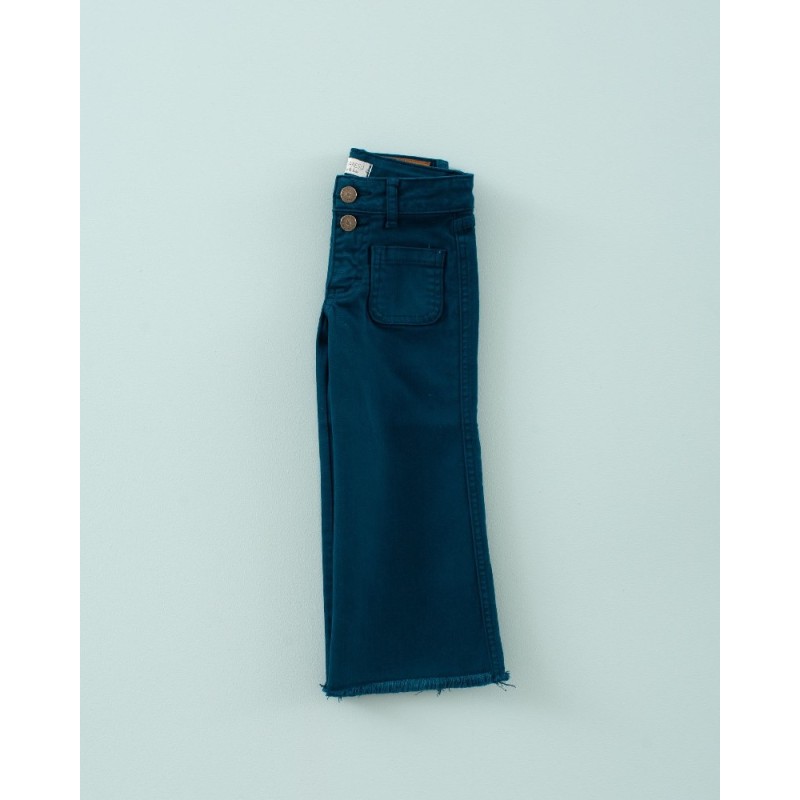 1852 Pantalón Bolsillos Petróleo Mi Canesú