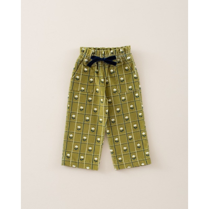1855 Pantalón Pana Cuadro Tulipe Mi Canesú