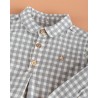 1879 Camisa Niño Vichy Ceniza Mi Canesú