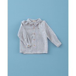 1880 Camisa Niño Rayitas Bleu Mi Canesú