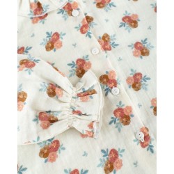 1886 Camisa Gomitas Gasa Cozy Flowers Mi Canesú