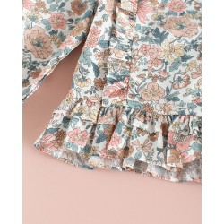 1892 Blusa Top Volantitos Liberty Calm Days Mi Canesú
