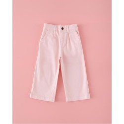 189 Rosa Pantalón Cropped Pinzas Pink Mi Canesú