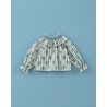 1904 Blusa Rayas Flor de Té Mi Canesú