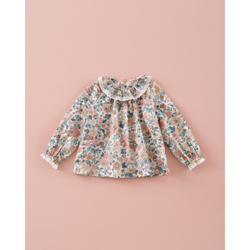 1910 Camisa Cuello Volante Liberty Calm Days Mi Canesú