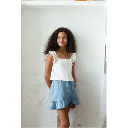 20 Falda Pareo Lyocell Denim Mi Canesú