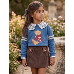 2005 Sudadera Niña Felpa Oso Mon Petit Bonbon