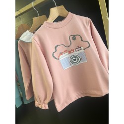 2020 Sudadera Niña Felpa Cámara Mon Petit Bonbon