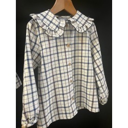 2035 Blusa Niña Cuadros Mon Petit Bonbon