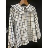 2035 Blusa Niña Cuadros Mon Petit Bonbon