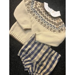 2130 Azul marino Conjunto Bebé Niño Greca Yoedu