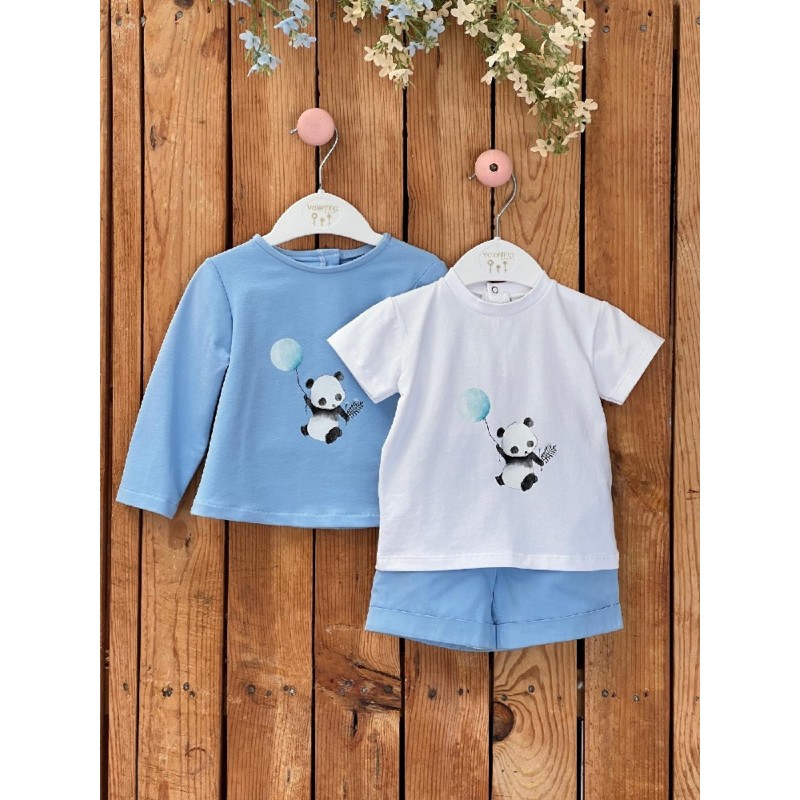 256 Conjunto Niño Panda Valentina Bebés