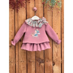 265 Conjunto Niña Felpa 3 Piezas Alana Valentina